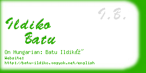 ildiko batu business card